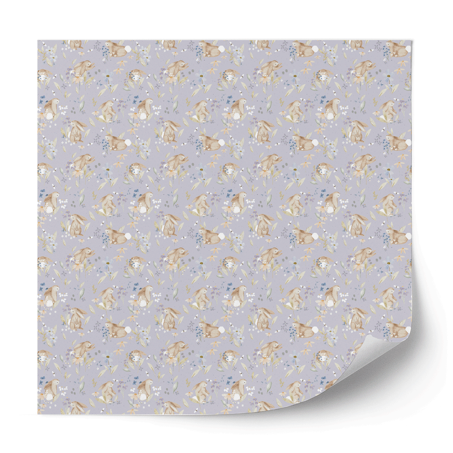 Furniture wrap - Bunny Blossoms (lavender)