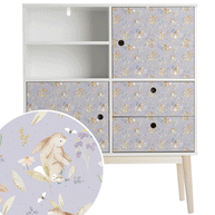 Furniture wrap - Bunny Blossoms (lavender)