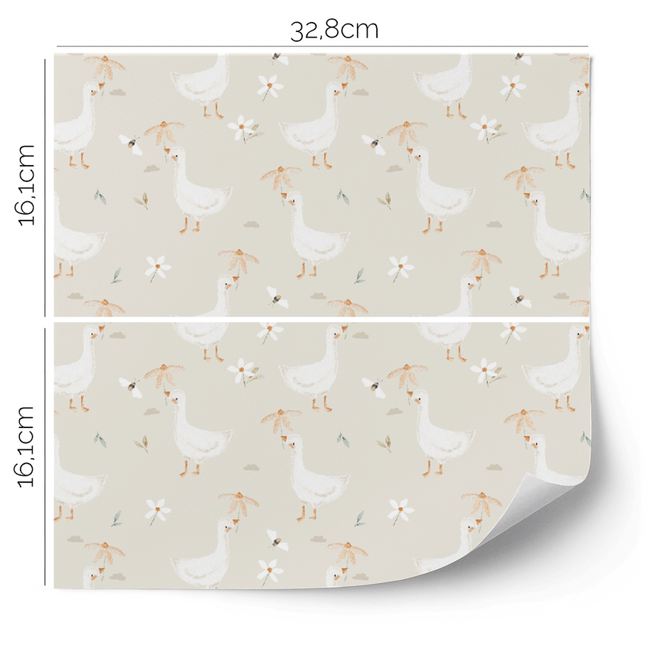 Möbelfolie für IKEA KALLAX - Gänse Garten