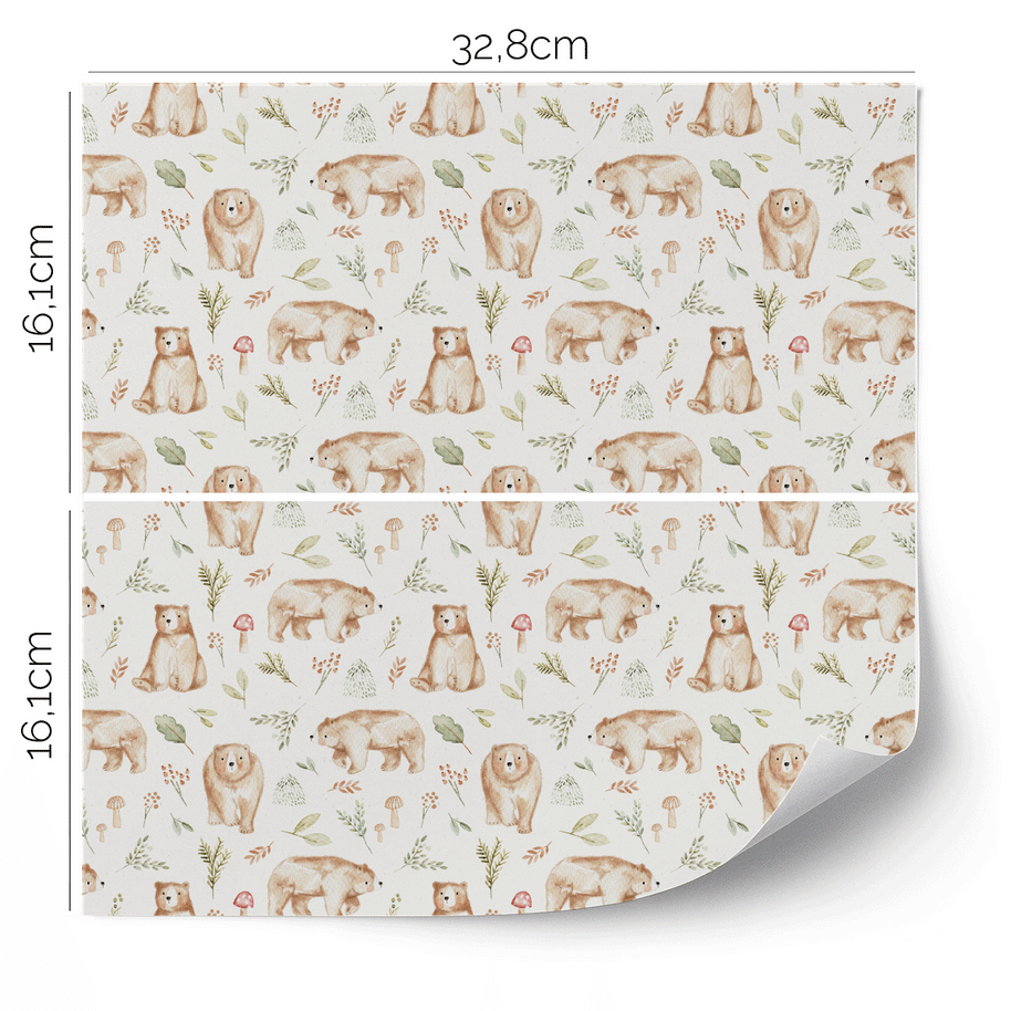 IKEA KALLAX furniture wrap - Woodland bears