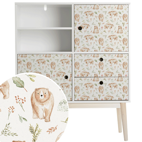 Furniture wrap - Woodland Bears
