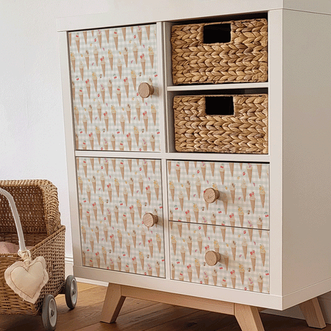 Möbelfolie für IKEA KALLAX - Fruchteis