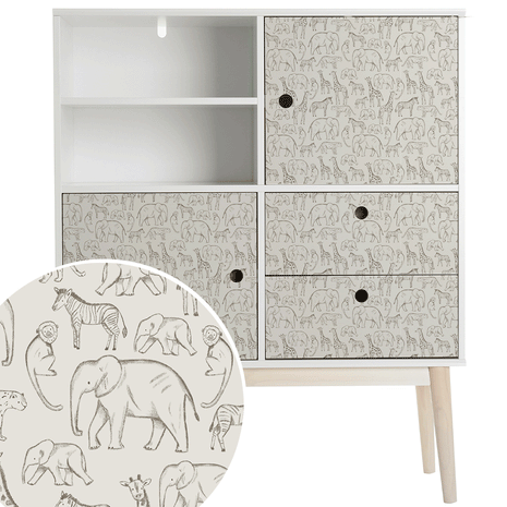 Furniture wrap - Newspaper Animals