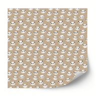 Furniture wrap - Little Pandas (brown)