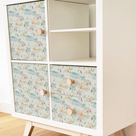 Möbelfolie für IKEA KALLAX -Regenwald-Zauber (grün)