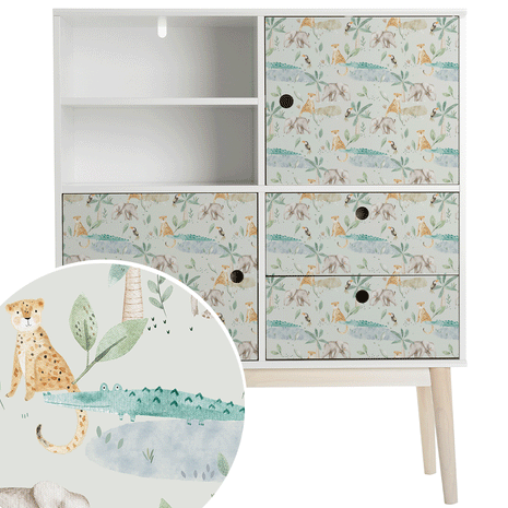Furniture wrap - Rainforest Magic (green)