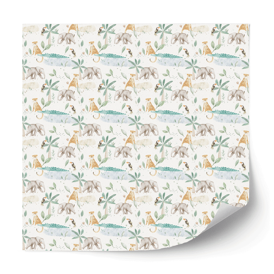 Furniture wrap - Rainforest Magic (white)