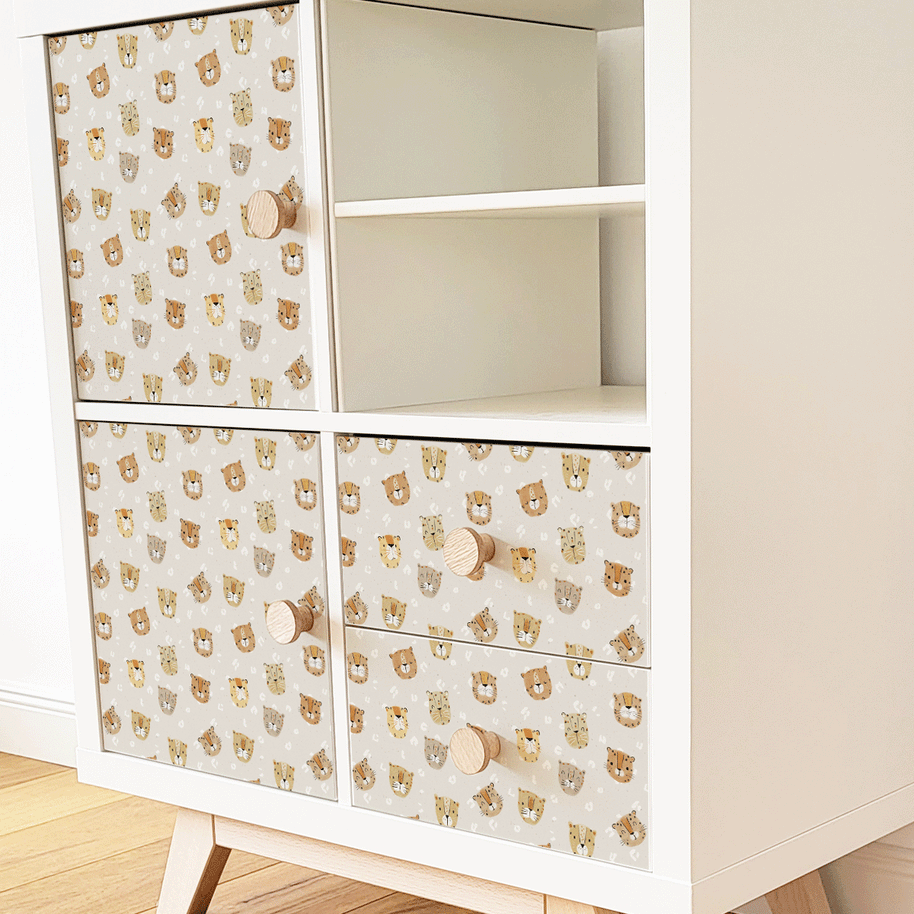 IKEA KALLAX furniture wrap - Little Leopards