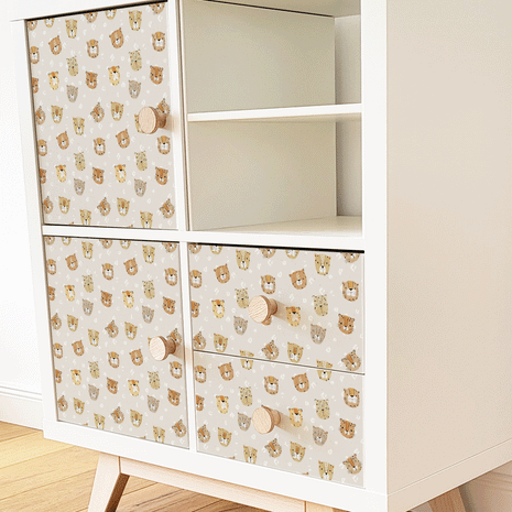 IKEA KALLAX furniture wrap - Little Leopards