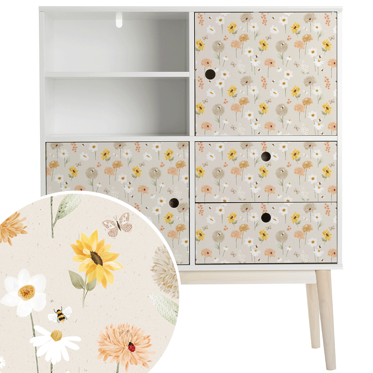 Furniture wrap - Flower Garden
