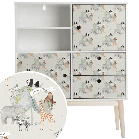 Furniture wrap - Animals of Peace