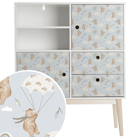 Furniture wrap - Windy Weather (blue)