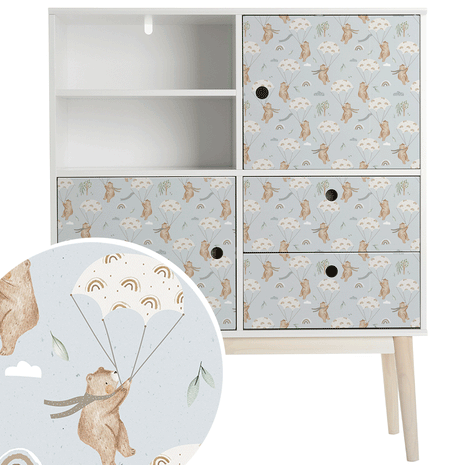 Furniture wrap - Windy Weather (blue)