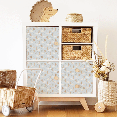 IKEA KALLAX furniture wrap - Windy Weather blue
