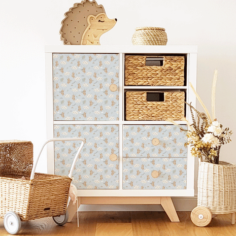 IKEA KALLAX furniture wrap - Windy Weather (blue)