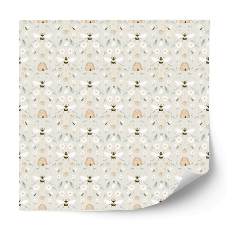 Furniture wrap - Bee Garden (ecru)