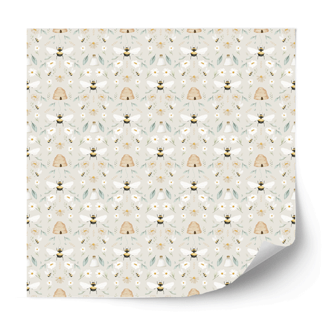 Furniture wrap - Bee Garden (ecru)