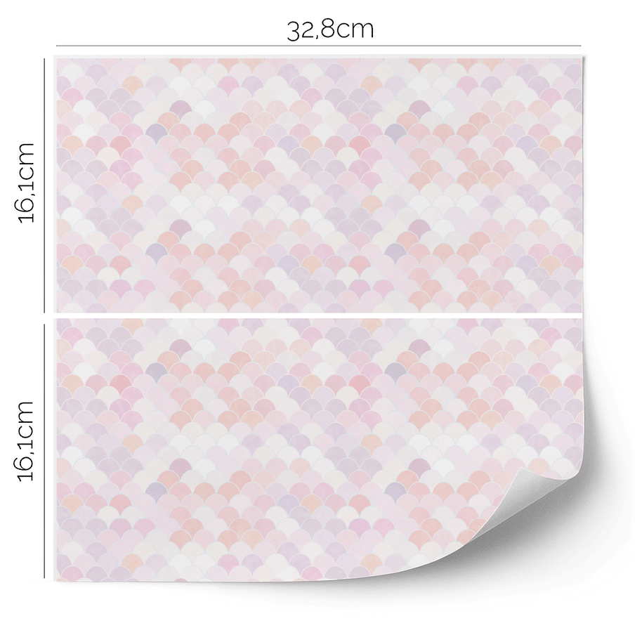 IKEA KALLAX furniture wrap - Mermaid (pink)