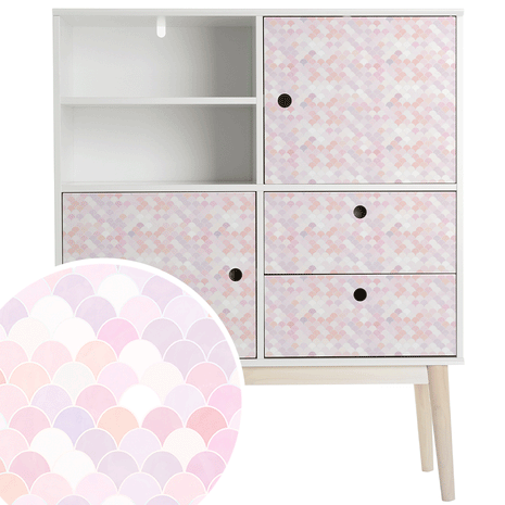 Furniture wrap - Mermaid (pink)