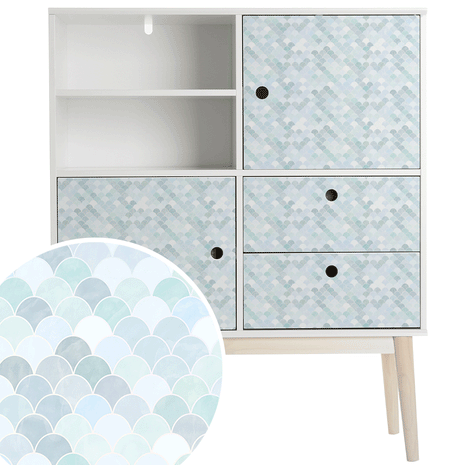 Furniture wrap - Mermaid (seafoam)