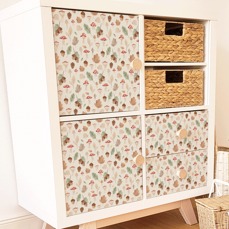Möbelfolie für IKEA KALLAX - Herbstwald