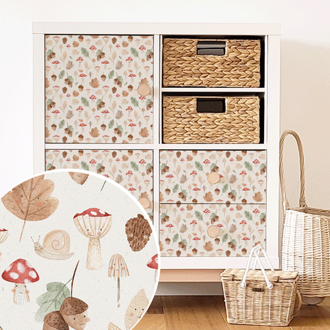 Möbelfolie für IKEA KALLAX - Herbstwald