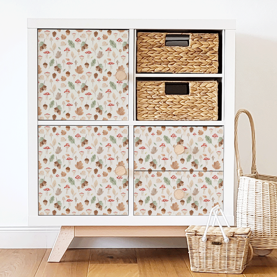 Möbelfolie für IKEA KALLAX - Herbstwald
