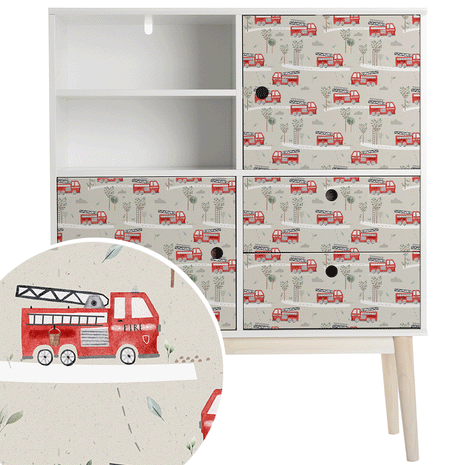Furniture wrap - Firetruck Fun