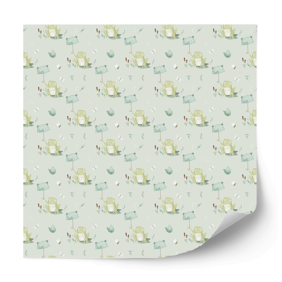 Furniture wrap - Froggy Weather (sage)