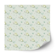 Furniture wrap - Froggy Weather (sage)