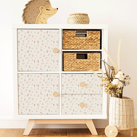 Möbelfolie für IKEA KALLAX - Waldblätter