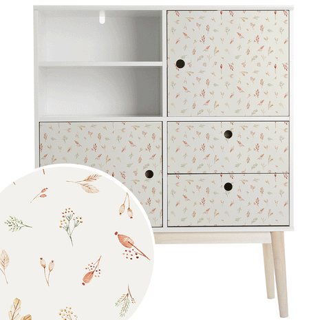 Furniture wrap - Woodland Leaves