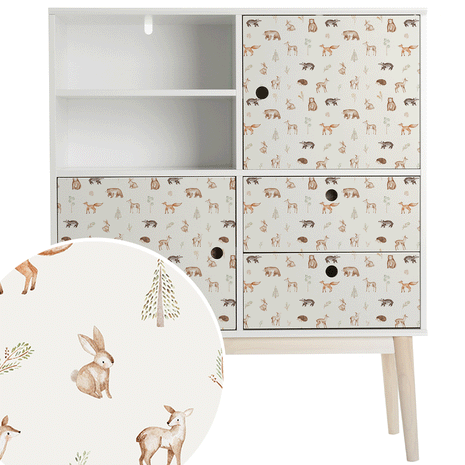 Furniture wrap - Classic Forest Animals