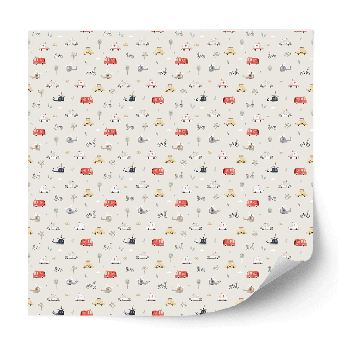 Furniture wrap - Road Trip (ecru)