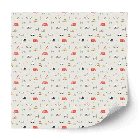Furniture wrap - Road Trip (ecru)