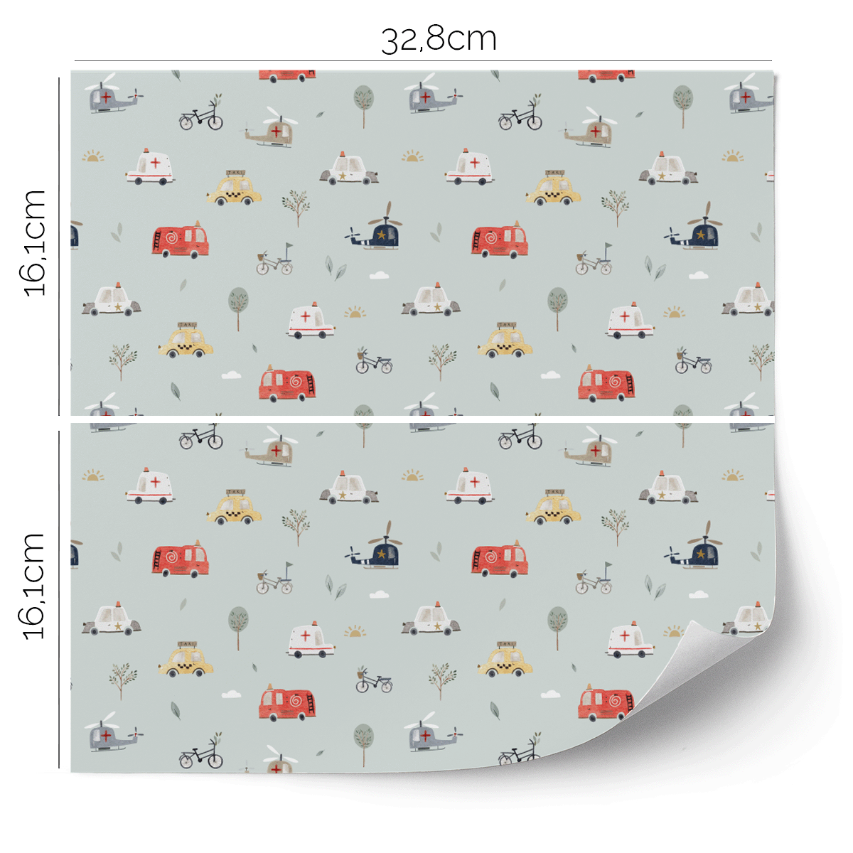 IKEA KALLAX furniture wrap -  Road Trip (mint)