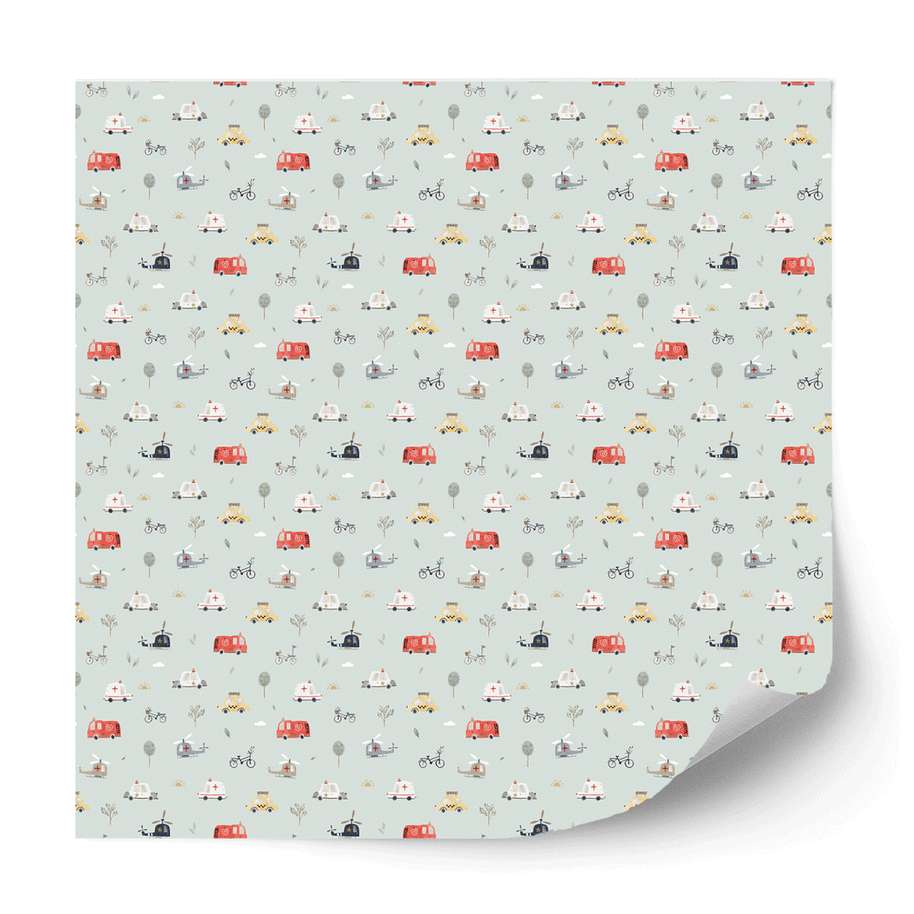 Furniture wrap - Road Trip (mint)