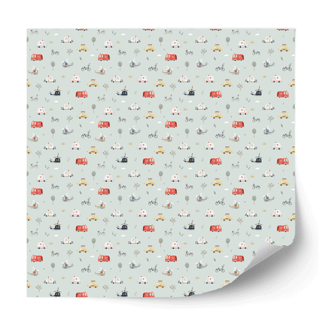 Furniture wrap - Road Trip (mint)