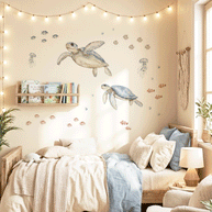 Under the sea wall stickers - Ocean Dreams - Turtles