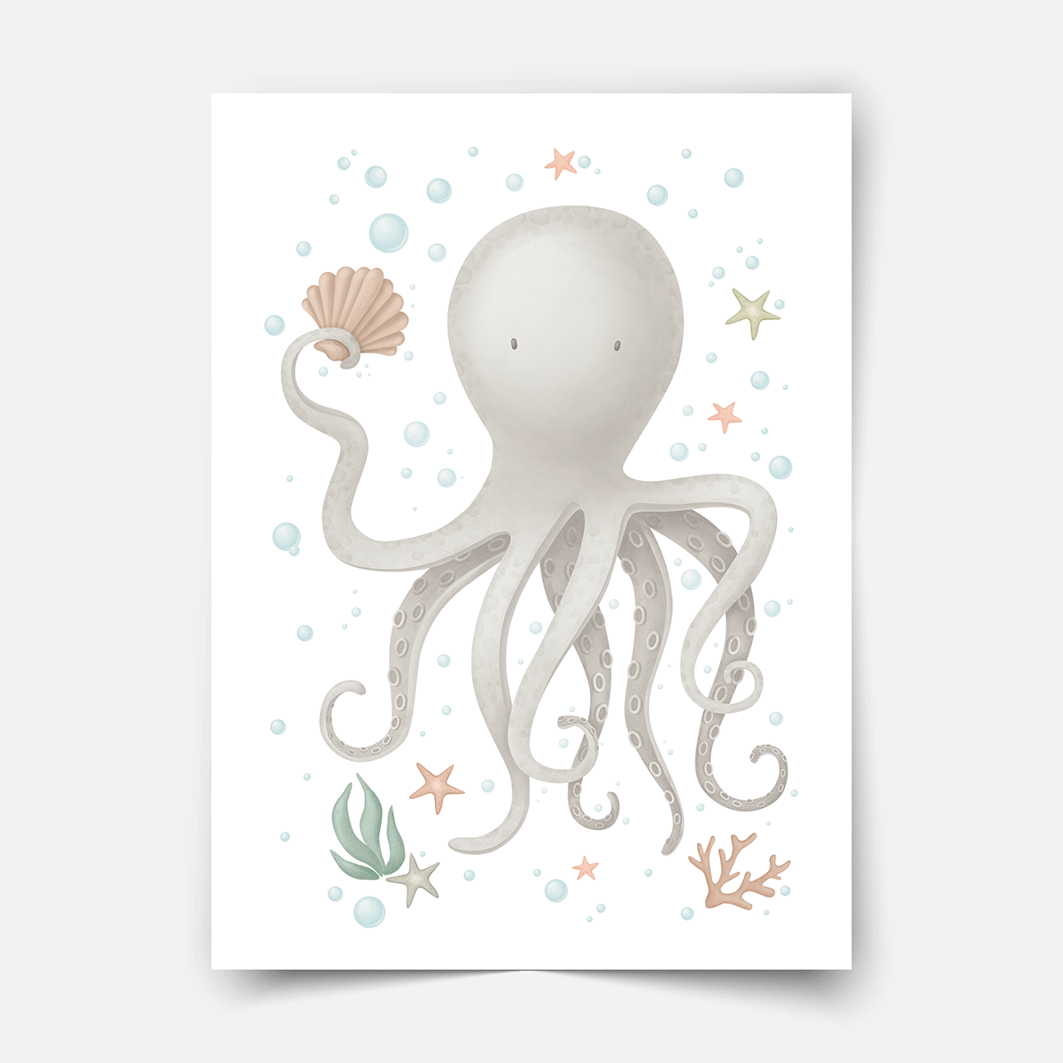 Under the sea print - Magical ocean - Octopus