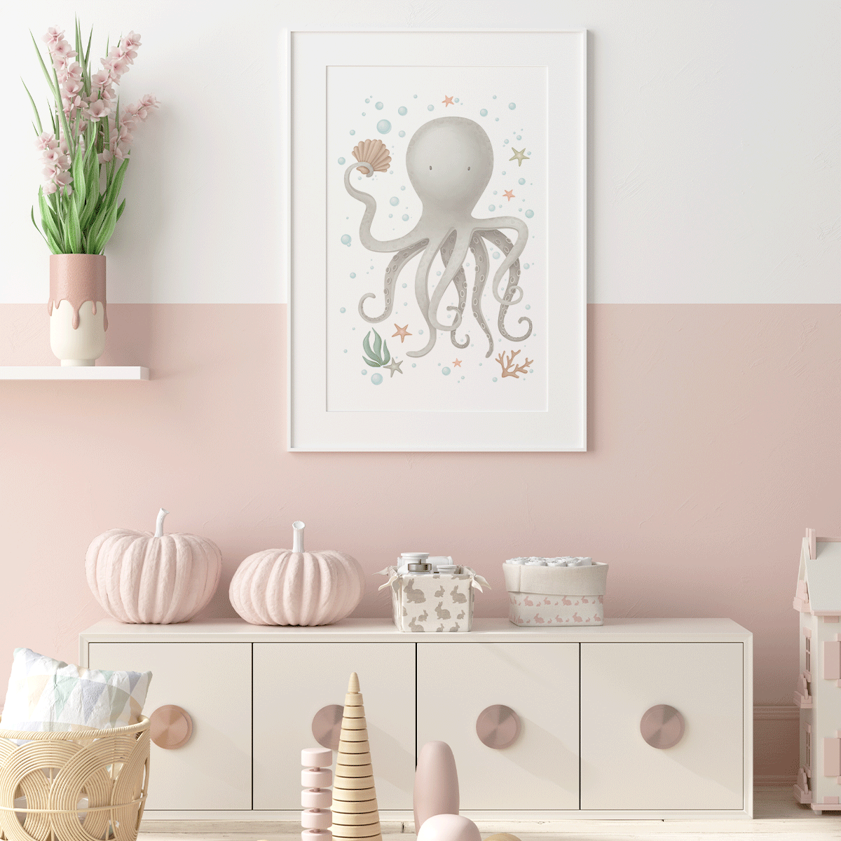 Under the sea print - Magical ocean - Octopus