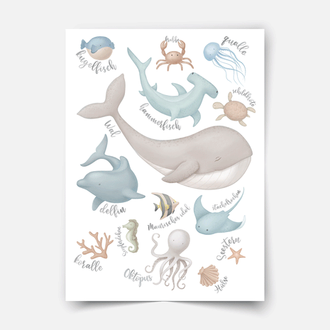 Poster Meeresbewohner - Magischer Ozean