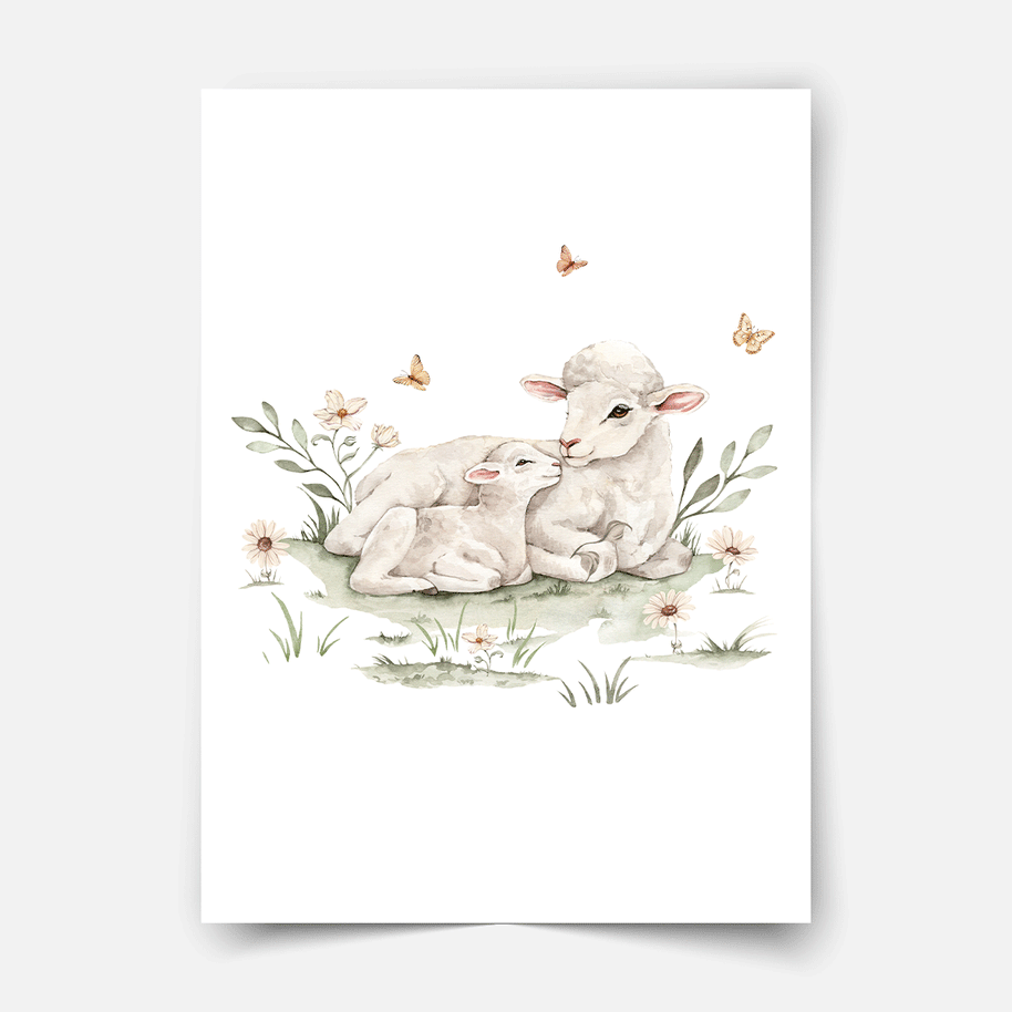 Farm animals print - Magical farm - Sheep