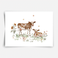 Poster Landtiere - Magischer Bauernhof - Kühe