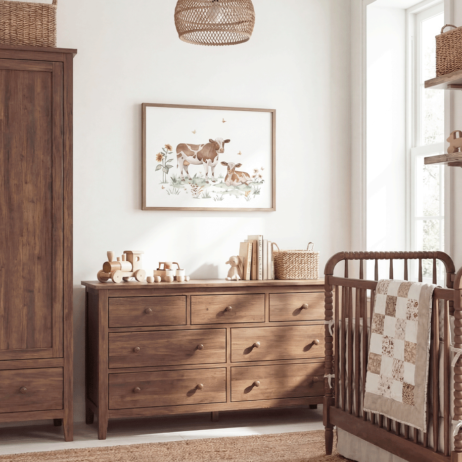 Poster Landtiere - Magischer Bauernhof - Kühe