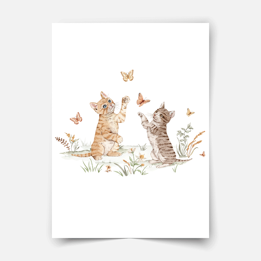 Farm animals print - Magical farm - Kitten