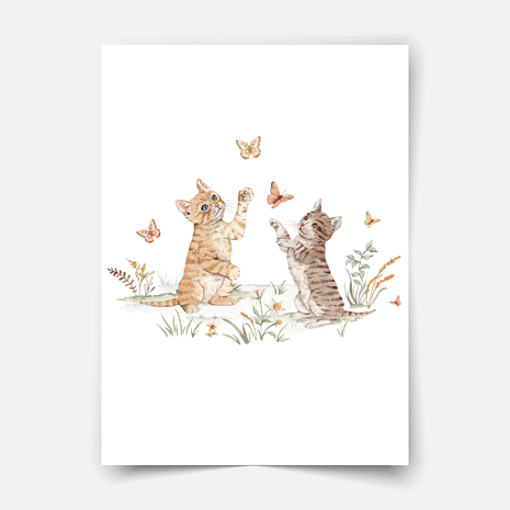 Poster Landtiere - Magischer Bauernhof - Kätzchen