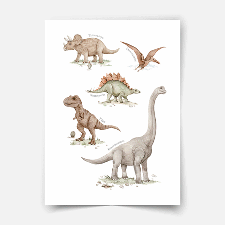 Dinosaur print - Prehistoric giants collection