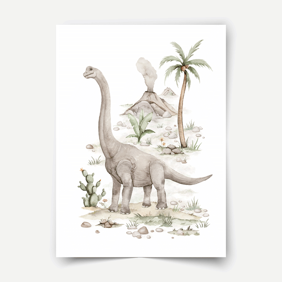 Dinosaur print - Prehistoric giants - Brachiosaurus