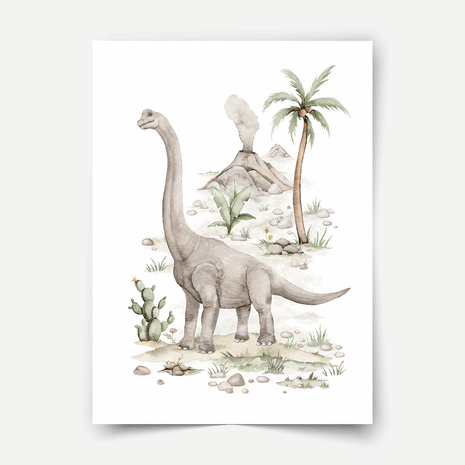 Dinosaur print - Prehistoric giants - Brachiosaurus